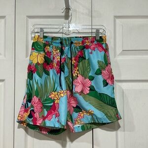 🖤 Club Room Floral Swim Trunks Bathing Suit - Small